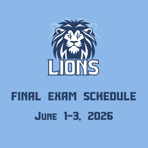 Underclassment Exam Schedule