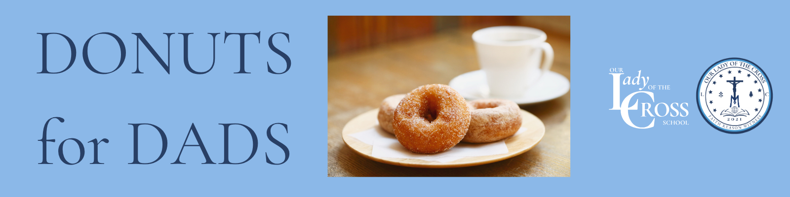 Donuts for dads banner
